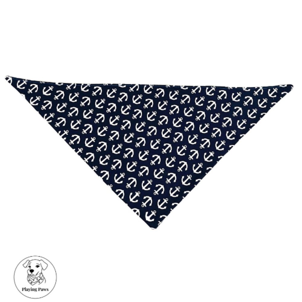 Handmade Double-Sided Dog Bandana (Medium)